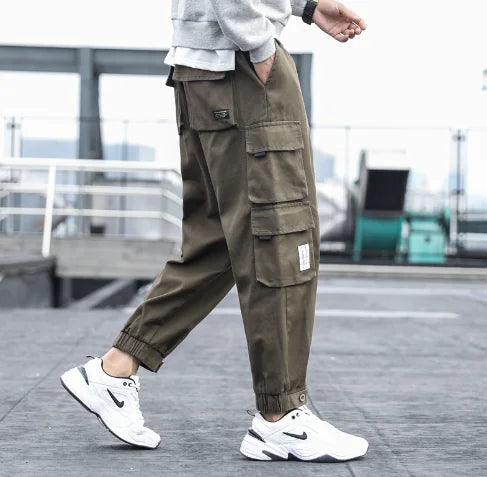Men's Casual Nine-Point Loose Beam Pants - Summer Collection