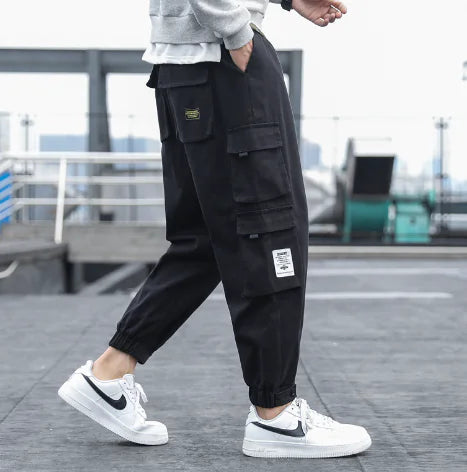 Men's Casual Nine-Point Loose Beam Pants - Summer Collection