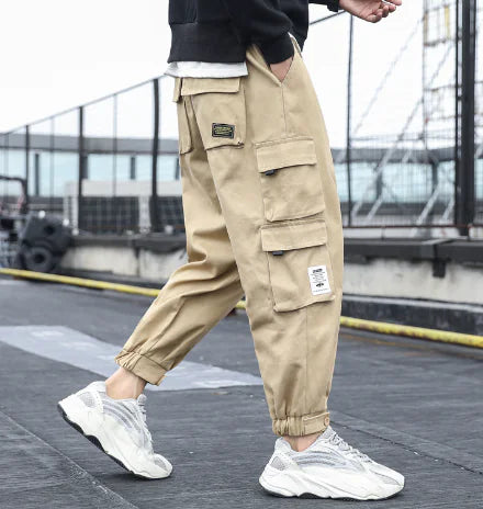 Men's Casual Nine-Point Loose Beam Pants - Summer Collection