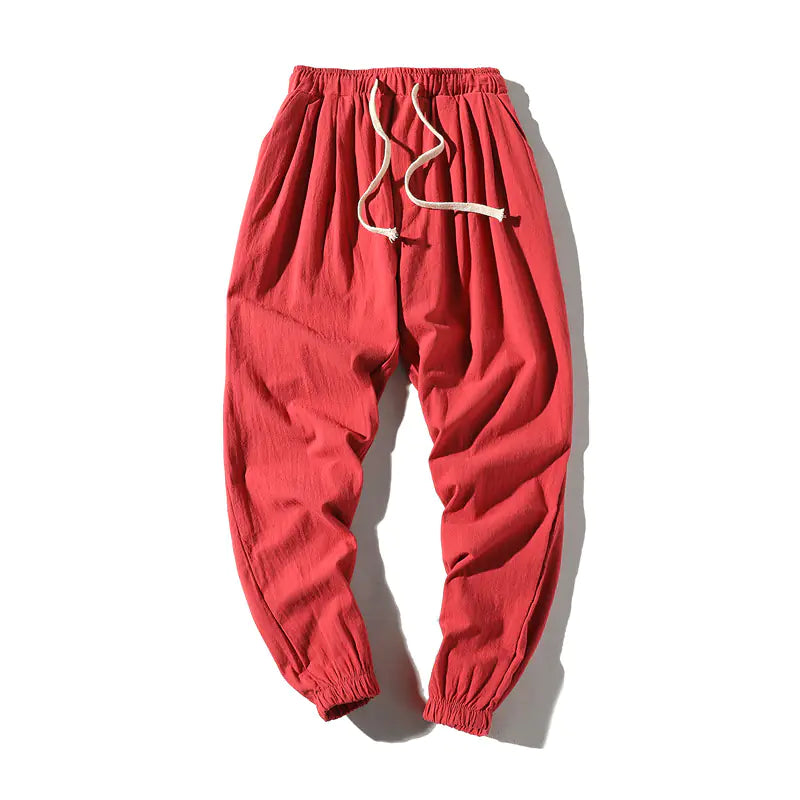 Men's Summer Loose Fit Nine-Point Harem Pants