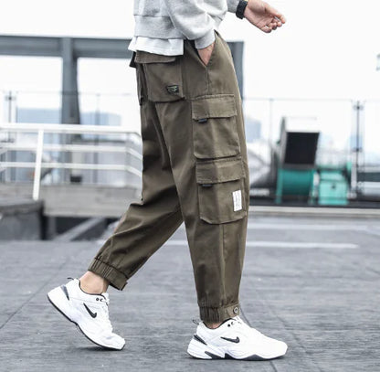 Men's Casual Nine-Point Loose Beam Pants - Summer Collection