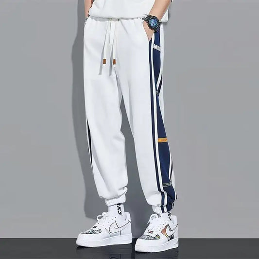 Men's Loose Plus Velvet Sport Harem Nine-Point Pants