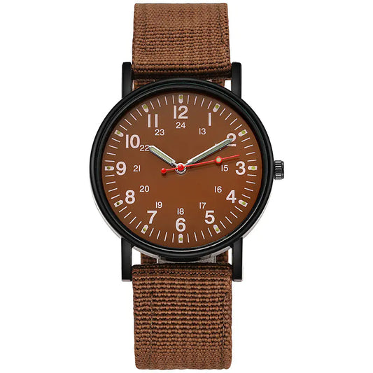 Men's Casual Sport Watch with Nylon Woven Strap