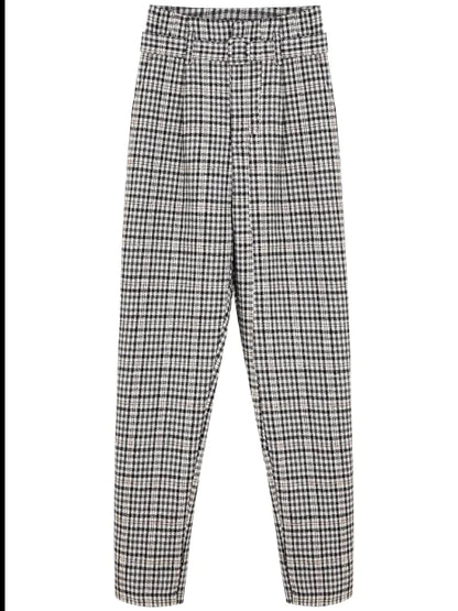 High Waist Harem Pants in Nine-Point Style