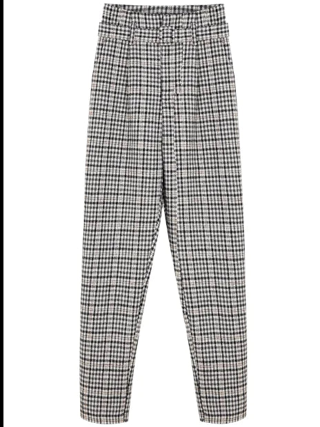 High Waist Harem Pants in Nine-Point Style