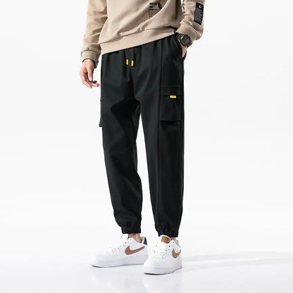 Trendy Men's Harem Pants with Nine-Point Beam Feet