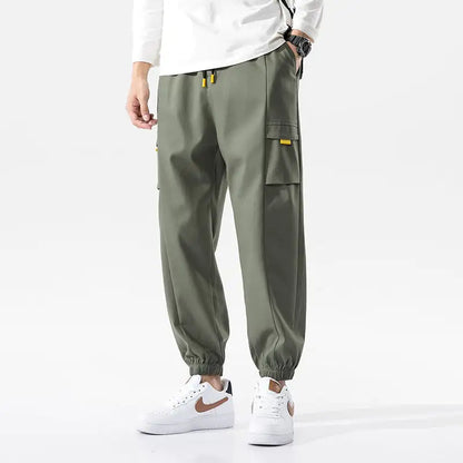 Trendy Men's Harem Pants with Nine-Point Beam Feet