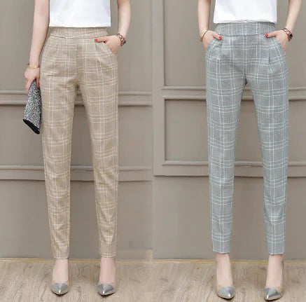 High Waist Harem Pants in Nine-Point Style
