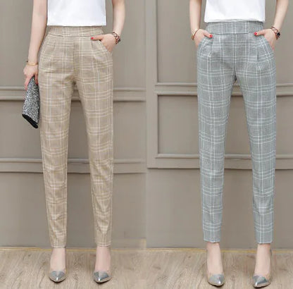 High Waist Harem Pants in Nine-Point Style