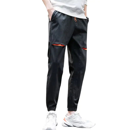 Trendy Men's Harem Pants with Nine-Point Beam Feet
