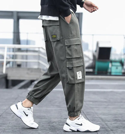 Men's Casual Nine-Point Loose Beam Pants - Summer Collection