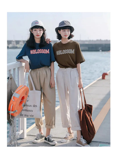 Women's Nine-Point Cargo Harem Pants