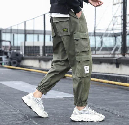 Men's Casual Nine-Point Loose Beam Pants - Summer Collection