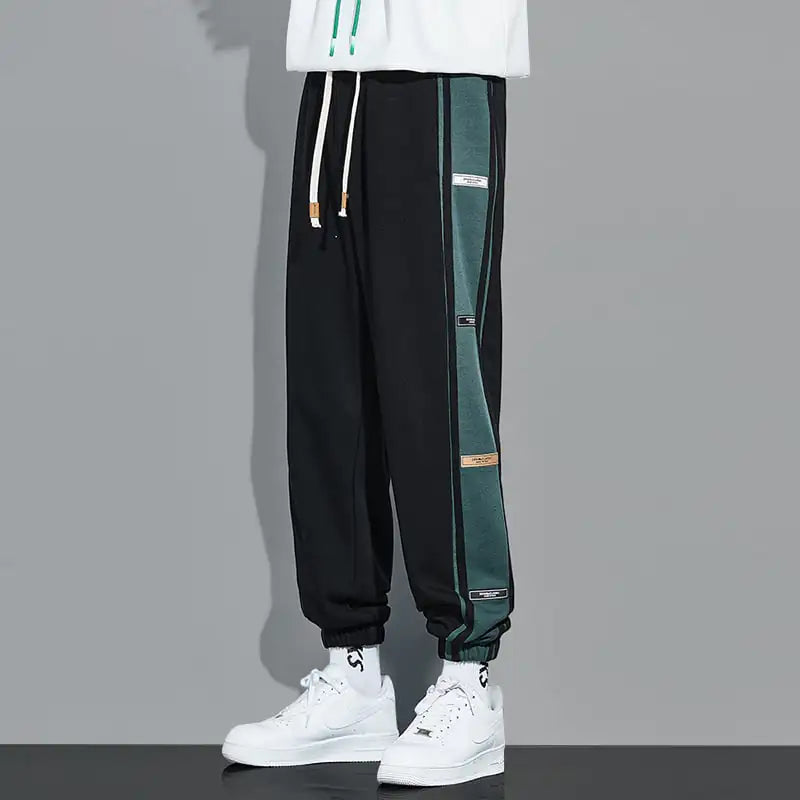 Men's Loose Plus Velvet Sport Harem Nine-Point Pants
