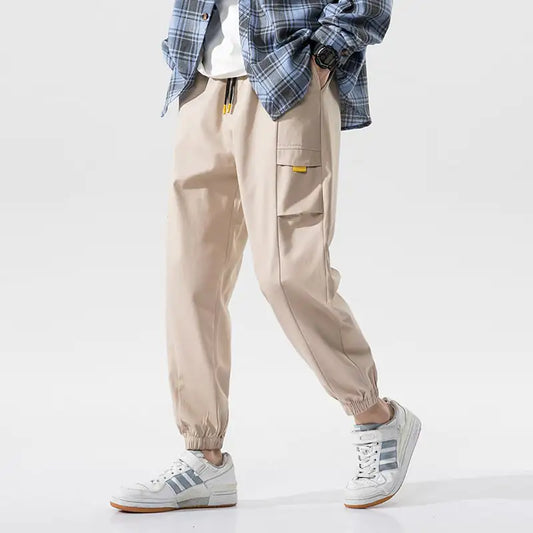 Trendy Men's Harem Pants with Nine-Point Beam Feet