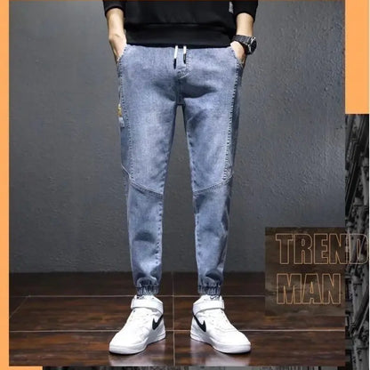 Trendy Autumn Men's Nine-Point Harem Jeans