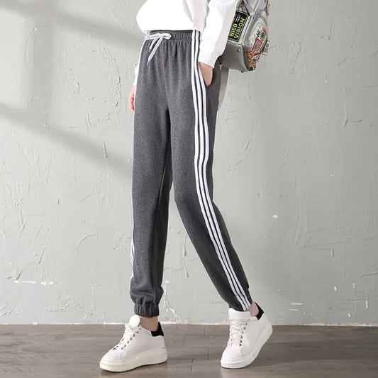 Velvet Sport Watch & Casual Warm Loose Pants for Women