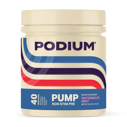 Podium Nutriton Pump Stimulant Free Pre-Workout 40 Servings (Watermelon Mint)