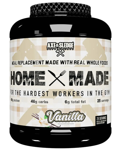 Axe & Sledge Supplements Home Made Whole-Foods-Based Meal Replacement Powder 25 Servings (Pack of 1) (Vanilla)