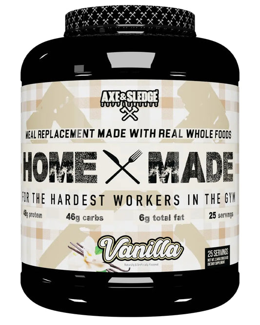 Axe & Sledge Supplements Home Made Whole-Foods-Based Meal Replacement Powder 25 Servings (Pack of 1) (Vanilla)