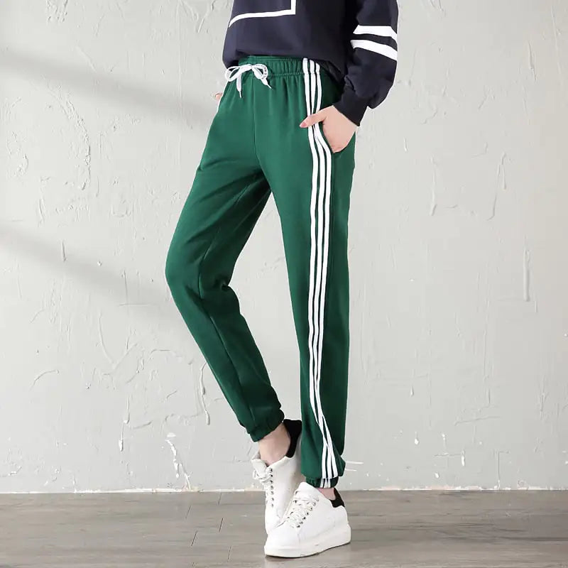 Velvet Sport Watch & Casual Warm Loose Pants for Women