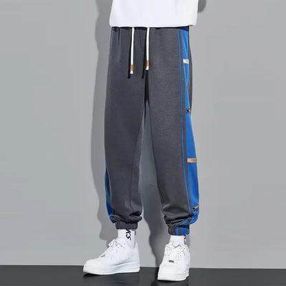 Men's Loose Plus Velvet Sport Harem Nine-Point Pants