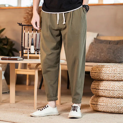 Men's Summer Loose Fit Nine-Point Harem Pants