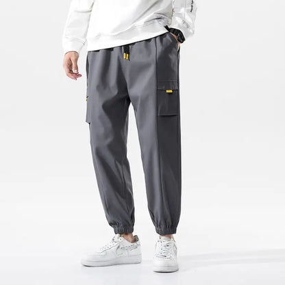 Trendy Men's Harem Pants with Nine-Point Beam Feet